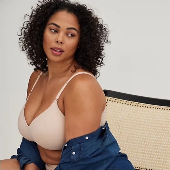 Torrid NWT Wire Free Lightly Lined Everyday Bra 44G Neutral Tan Nude Lingerie - Picture 2 of 16